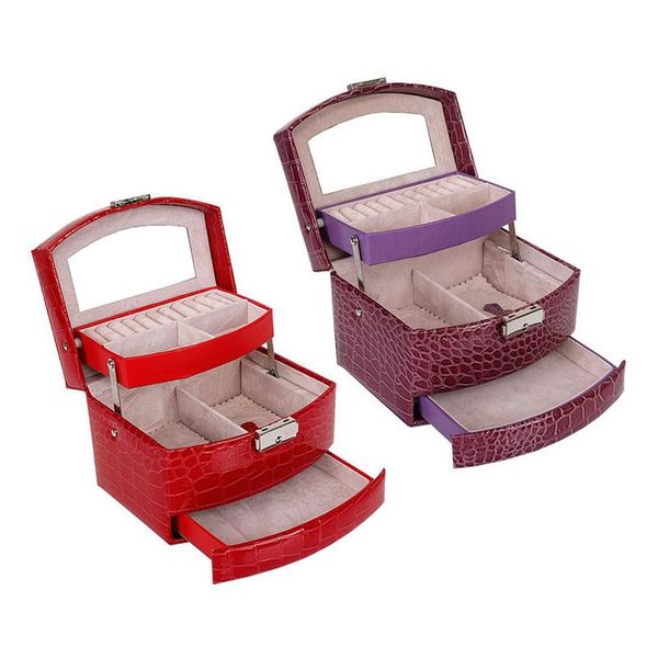 jewelry pouches, bags 2 pcs automatic leather box three-layer storage for women earring cosmetic organizer casket(purple &red), Pink;blue
jewelry pouches, bags 2 pcs automatic leather box three-layer storage for women earring cosmetic organizer casket(purple &red), Pink;blue