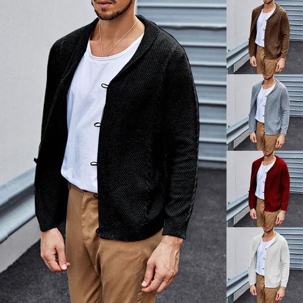 men's sweaters casual cardigan autumn and winter solid o neck lapel single-breasted knit long-sleeved sweater coat clothing male, White;black
men's sweaters casual cardigan autumn and winter solid o neck lapel single-breasted knit long-sleeved sweater coat clothing male, White;black
