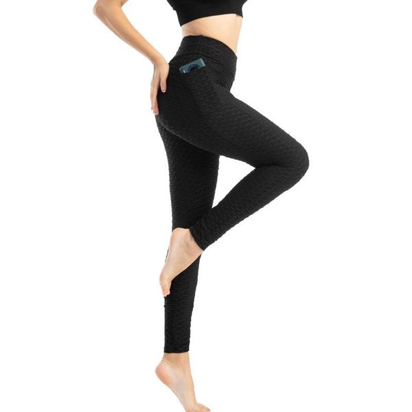 women's leggings fashion pocket pants bubble sports slimming for women fitness sweatpants running all seasons, Black
women's leggings fashion pocket pants bubble sports slimming for women fitness sweatpants running all seasons, Black