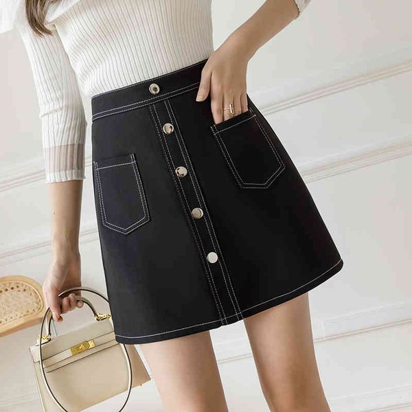 high-waisted black korean girl miniskirt 2021 casual the line short skirts female fashion button more skirt size igp0
high-waisted black korean girl miniskirt 2021 casual the line short skirts female fashion button more skirt size igp0