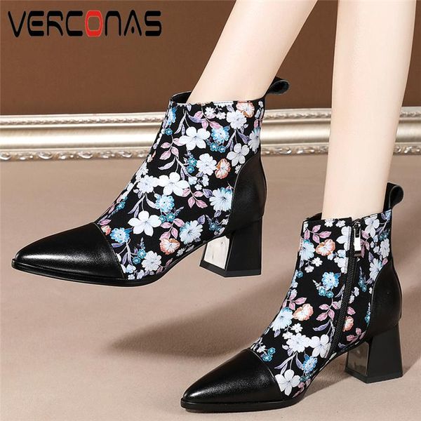 boots verconas autumn winter women ankle print genuine leather party office lady high heels pointed toe shoes woman, Black
boots verconas autumn winter women ankle print genuine leather party office lady high heels pointed toe shoes woman, Black