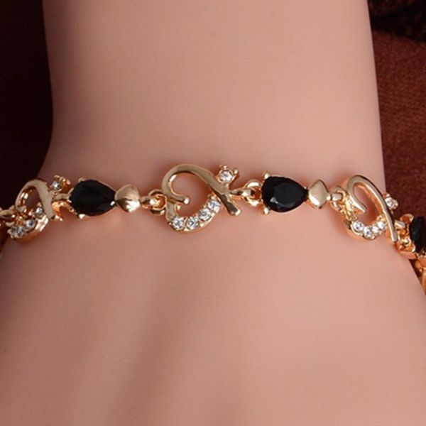 charm bracelets 2021 trendy fashion 5 colors women's beautiful bracelet colorful austrian crystal heart wh, Golden;silver
charm bracelets 2021 trendy fashion 5 colors women's beautiful bracelet colorful austrian crystal heart wh, Golden;silver