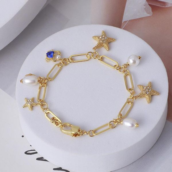 link, chain pearl and rhinestone girls bracelets trendy sea star crab pendant freshwater luxury bracelet jewelry drop, Black
link, chain pearl and rhinestone girls bracelets trendy sea star crab pendant freshwater luxury bracelet jewelry drop, Black