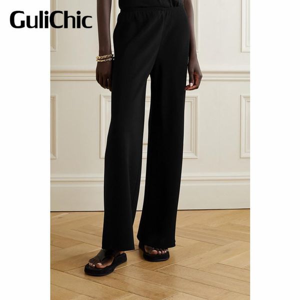 women's pants & capris 7.17 gulichic high end quality casual fashion loose waist wide leg, Black;white
women's pants & capris 7.17 gulichic high end quality casual fashion loose waist wide leg, Black;white
