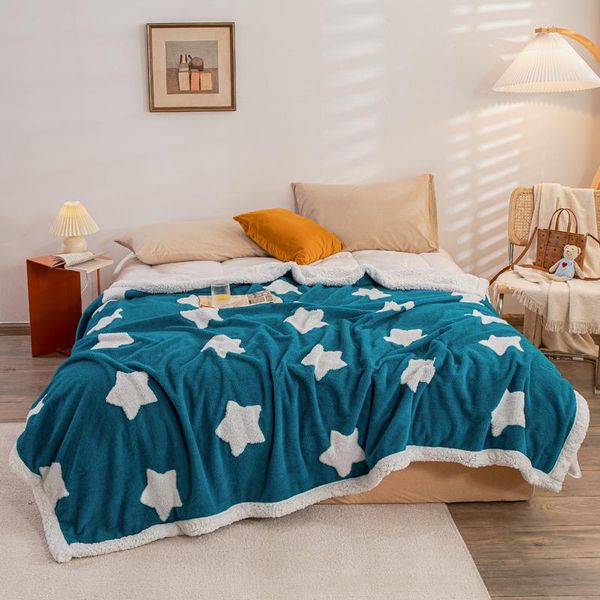 blankets bonenjoy winter warm dual purpose blanket quilt cover for beds blue color stars print couvertures queen/king size soft bedspread
blankets bonenjoy winter warm dual purpose blanket quilt cover for beds blue color stars print couvertures queen/king size soft bedspread