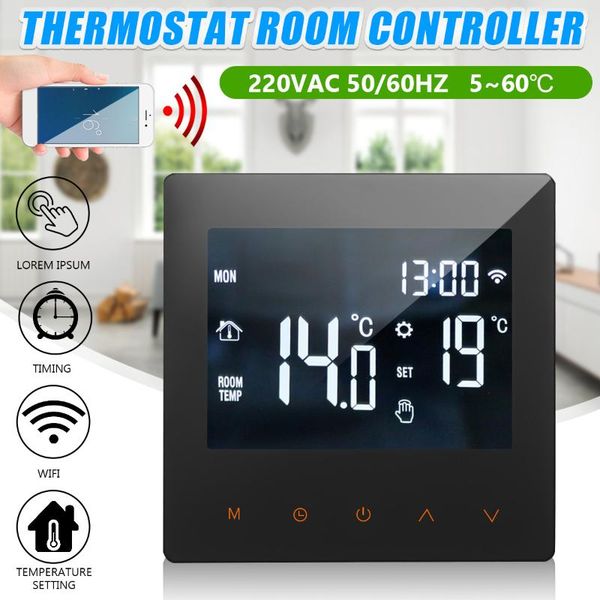 smart home control wifi thermostat digital temperature controller led touch screen indoor electric heating thermoregulator programmable
smart home control wifi thermostat digital temperature controller led touch screen indoor electric heating thermoregulator programmable