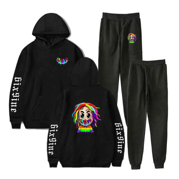 women's two piece pants rapper hooded hoodie 6ix9ine, sports sweater, gooba hoodie, casual pants, fashion model, feminine, male, two-p, White
women's two piece pants rapper hooded hoodie 6ix9ine, sports sweater, gooba hoodie, casual pants, fashion model, feminine, male, two-p, White
