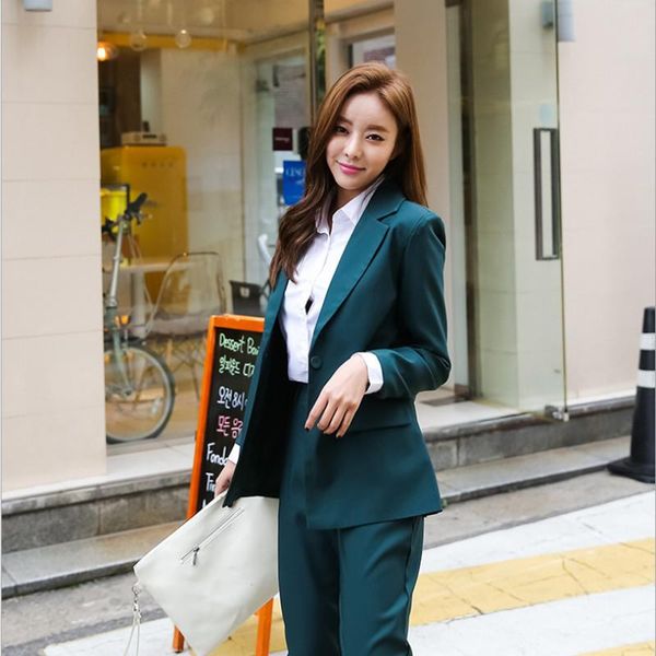 women's suits & blazers lanlojer spring autumn business women 2 piece interview suit set uniform long-sleeved blazer and pencil pant of, White;black
women's suits & blazers lanlojer spring autumn business women 2 piece interview suit set uniform long-sleeved blazer and pencil pant of, White;black
