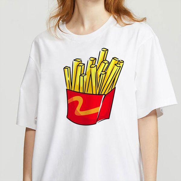 chips hamburger fast food women t shirts 90s aesthetic vintage harajuku female korean style fashion girl tees, White
chips hamburger fast food women t shirts 90s aesthetic vintage harajuku female korean style fashion girl tees, White