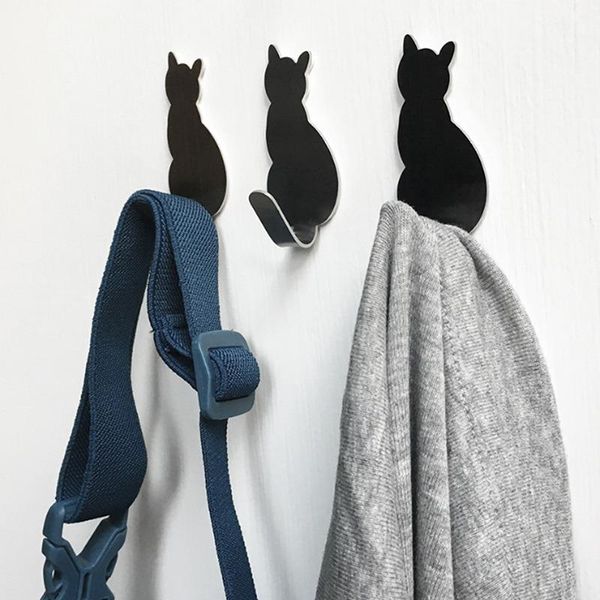 hooks & rails 2pcs self adhesive cat pattern storage holder for bathroom kitchen hanger stick on wall hanging door clothes towel racks
hooks & rails 2pcs self adhesive cat pattern storage holder for bathroom kitchen hanger stick on wall hanging door clothes towel racks