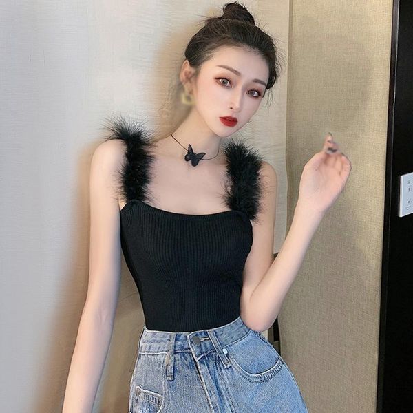 women's tanks & camis jlong short tank slim knitted camisole women summer sling vest, White
women's tanks & camis jlong short tank slim knitted camisole women summer sling vest, White