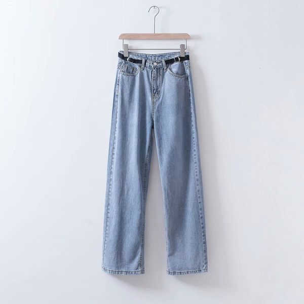 jeans f0383 women's fashion high waist belt in summer of 2021, Blue
jeans f0383 women's fashion high waist belt in summer of 2021, Blue