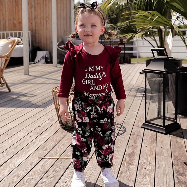 clothing sets baby girl stylish autumn clothes letter print long sleeve romper and flower pants headband pretty, White
clothing sets baby girl stylish autumn clothes letter print long sleeve romper and flower pants headband pretty, White