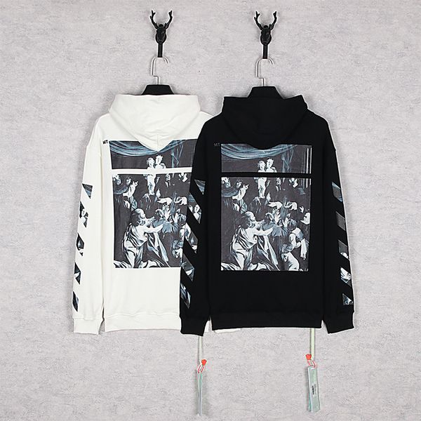 and winter fashion br autumn style off religious oil painting hooded men's women's sweater european large loose hoodie, Black
and winter fashion br autumn style off religious oil painting hooded men's women's sweater european large loose hoodie, Black