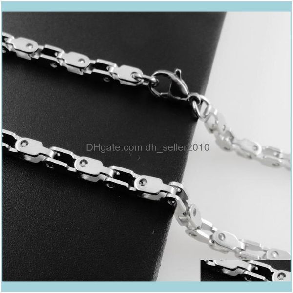 necklaces & pendants jewelry3.5/5mm 316l stainless steel track chain link necklace for man fashion party jewelry chains drop delivery 2021 y, Silver
necklaces & pendants jewelry3.5/5mm 316l stainless steel track chain link necklace for man fashion party jewelry chains drop delivery 2021 y, Silver
