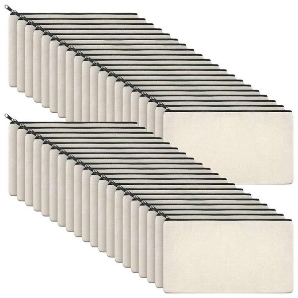 pencil bags 40pcs canvas zipper bag case cosmetic blank diy craft school 
pencil bags 40pcs canvas zipper bag case cosmetic blank diy craft school