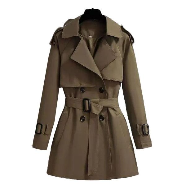 women's trench coats coat women short large size windbreaker femme mid-length tooling british temperament spring double breasted jacket, Tan;black
women's trench coats coat women short large size windbreaker femme mid-length tooling british temperament spring double breasted jacket, Tan;black