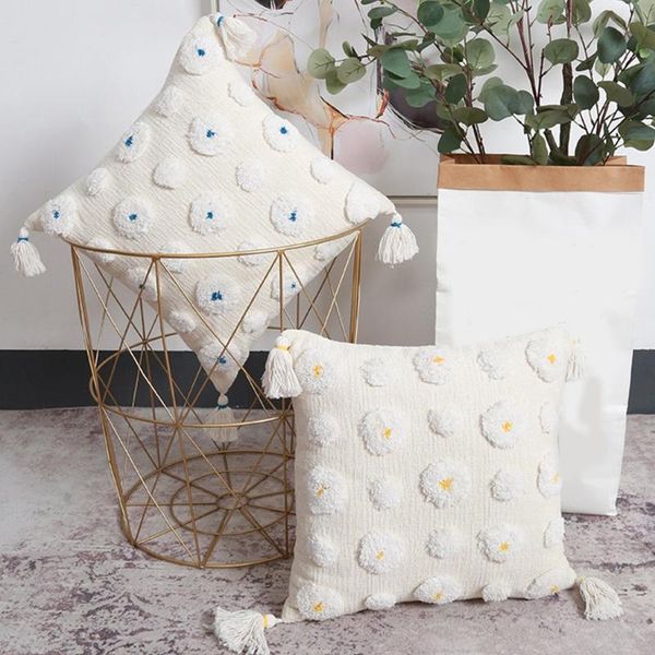 pillow case nordic handmade woven throw with tassel boho tufted circle dot poached egg pattern square cushion cover
pillow case nordic handmade woven throw with tassel boho tufted circle dot poached egg pattern square cushion cover