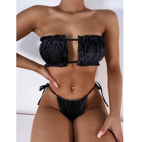 women bikini set micro bikini black swimsuit for women swimwear thong swimming suit shining biquini brazlian bathing suitswimwear bathi, White;black
women bikini set micro bikini black swimsuit for women swimwear thong swimming suit shining biquini brazlian bathing suitswimwear bathi, White;black