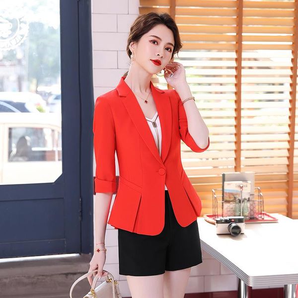 women's suits & blazers 2021 spring summer formal jackets coat half sleeve women business work wear professsional outwear blaser cloth, White;black
women's suits & blazers 2021 spring summer formal jackets coat half sleeve women business work wear professsional outwear blaser cloth, White;black