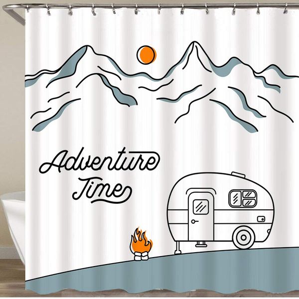 shower curtain set with 12 hooks,illustration with a retro camper on the background of mountains,decorative bath curtain modern
shower curtain set with 12 hooks,illustration with a retro camper on the background of mountains,decorative bath curtain modern