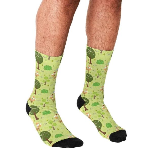 men's socks funny foxy forest tea party pattern printed hip hop men happy cute boys street style crazy for, Black
men's socks funny foxy forest tea party pattern printed hip hop men happy cute boys street style crazy for, Black