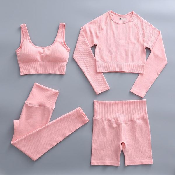 yoga outfit ribbed sport set women long sleeve suit workout clothes athletic wear sports gym legging seamless fitness bra crop top
yoga outfit ribbed sport set women long sleeve suit workout clothes athletic wear sports gym legging seamless fitness bra crop top
