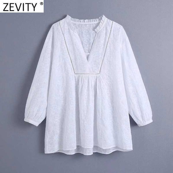 zevity women fashion agaric lace v neck embroidery white smock blouse female casual kimono shirts roupas chic blusas ls9161 210603
zevity women fashion agaric lace v neck embroidery white smock blouse female casual kimono shirts roupas chic blusas ls9161 210603