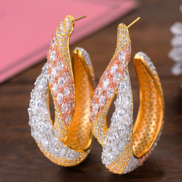 missvikki clear cz stones super big hoop earrings for women bridal wedding party jewelry design gift & huggie, Golden;silver
missvikki clear cz stones super big hoop earrings for women bridal wedding party jewelry design gift & huggie, Golden;silver