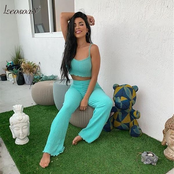 women's tracksuits two piece pants set women tracksuit strap crop and high waist pant knit casual 2 summer clothes, Gray
women's tracksuits two piece pants set women tracksuit strap crop and high waist pant knit casual 2 summer clothes, Gray