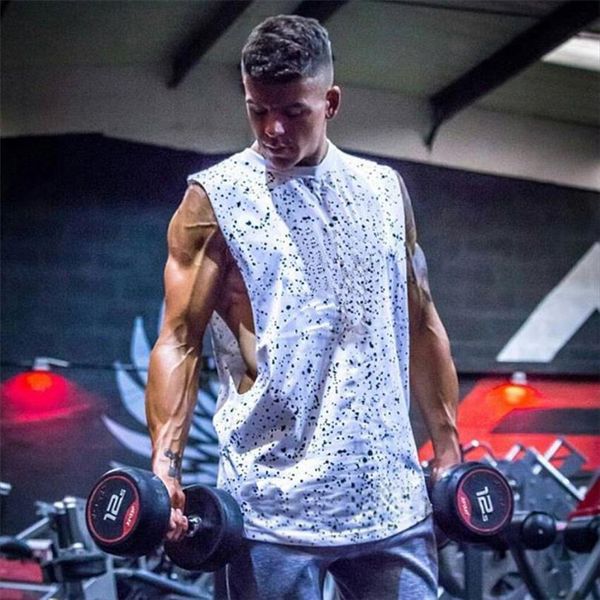 fashion cotton cut off sleeveless shirts bodybuilding stringer tank men fitness mens singlet workout gym clothing vest, White;black
fashion cotton cut off sleeveless shirts bodybuilding stringer tank men fitness mens singlet workout gym clothing vest, White;black