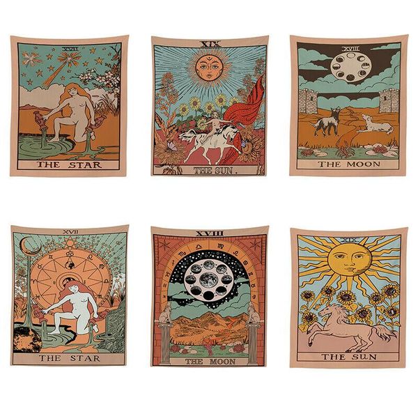 tapestries mandala tarot card pattern blanket tapestry wall hanging bedroom bedspread throw cover sun moon decor 90*60cm
tapestries mandala tarot card pattern blanket tapestry wall hanging bedroom bedspread throw cover sun moon decor 90*60cm