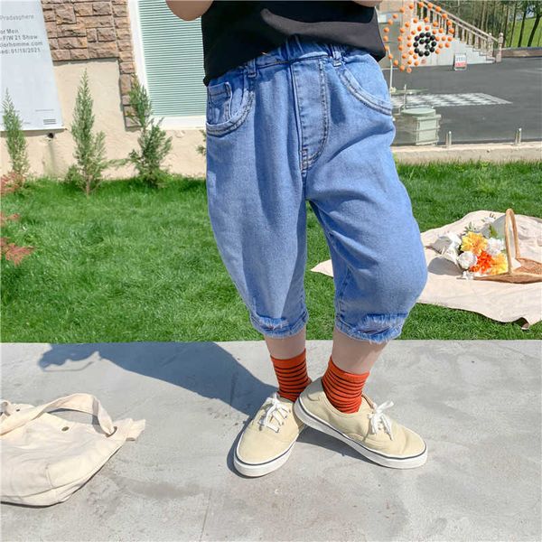 korean style children holes denim calf-length pants kids elastic thin casual 210615, Blue
korean style children holes denim calf-length pants kids elastic thin casual 210615, Blue