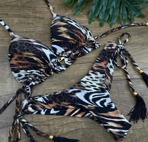 Sexy Leopard Print Women Swimwear One Shoulder Bikini Set Bandage Mujer Summer Brazilian Two Piece Swimming Suit, White;black
Sexy Leopard Print Women Swimwear One Shoulder Bikini Set Bandage Mujer Summer Brazilian Two Piece Swimming Suit, White;black