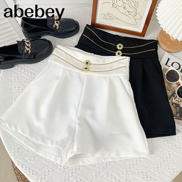 women's shorts summer 2021 formal rhinestone decoration solid color wide leg korean style elegant casual, White;black
women's shorts summer 2021 formal rhinestone decoration solid color wide leg korean style elegant casual, White;black