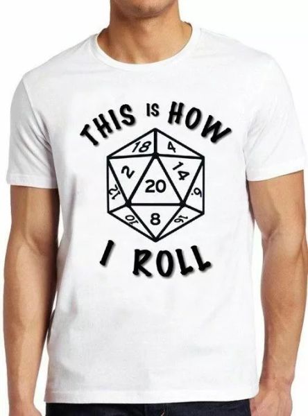 20 sided dice dungeons geek magic dragons retro vintage cool tee t shirt 2014, White;black
20 sided dice dungeons geek magic dragons retro vintage cool tee t shirt 2014, White;black