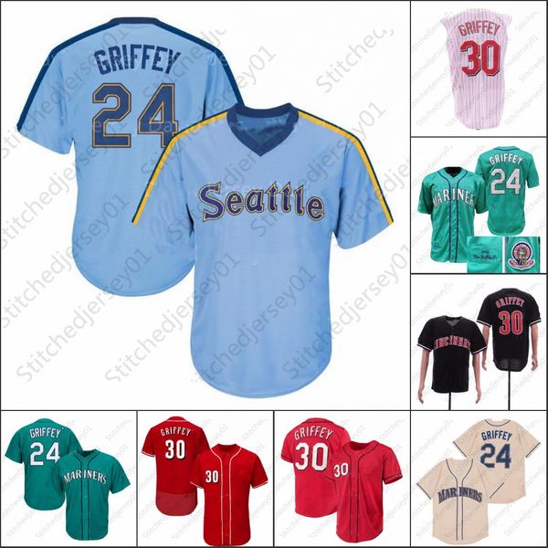 ken 24 griffey jr jersey 1995 1997 vintage baseball hall of fame home away green white pullover button mens women youth, Black
ken 24 griffey jr jersey 1995 1997 vintage baseball hall of fame home away green white pullover button mens women youth, Black