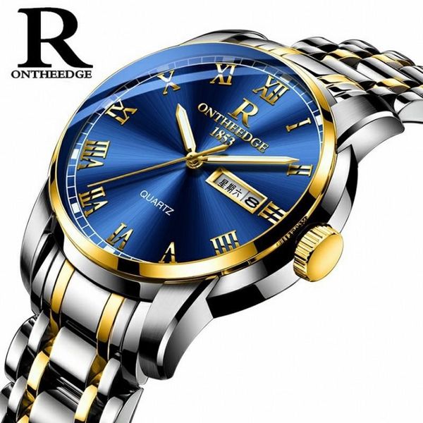 wristwatches watch business watches men sports waterproof full solid steel quartz suitable for and women, Slivery;brown 
wristwatches watch business watches men sports waterproof full solid steel quartz suitable for and women, Slivery;brown