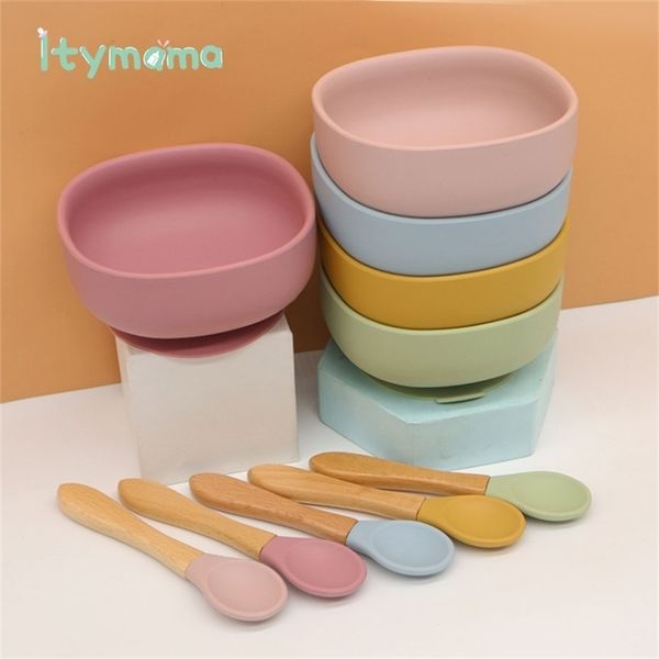 solid baby feeding bowl food grade silicone plate non-slip suction kids tableware waterproof bpa spoon 211026
solid baby feeding bowl food grade silicone plate non-slip suction kids tableware waterproof bpa spoon 211026