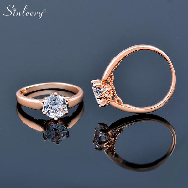 Cluster Rings SINLEERY Hollow Torus 585 Rose Gold Ring Lace Bride Wedding For Women Engagement Fine Jewelry 2021 Trend JZ022 SSP, Golden;silver
Cluster Rings SINLEERY Hollow Torus 585 Rose Gold Ring Lace Bride Wedding For Women Engagement Fine Jewelry 2021 Trend JZ022 SSP, Golden;silver
