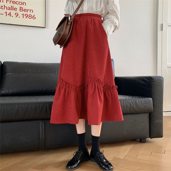 skirts spring autumn korea fashion women elastic waist solid a-line all-matched casual sweet cute red long skirt femme v247 20go, Black
skirts spring autumn korea fashion women elastic waist solid a-line all-matched casual sweet cute red long skirt femme v247 20go, Black