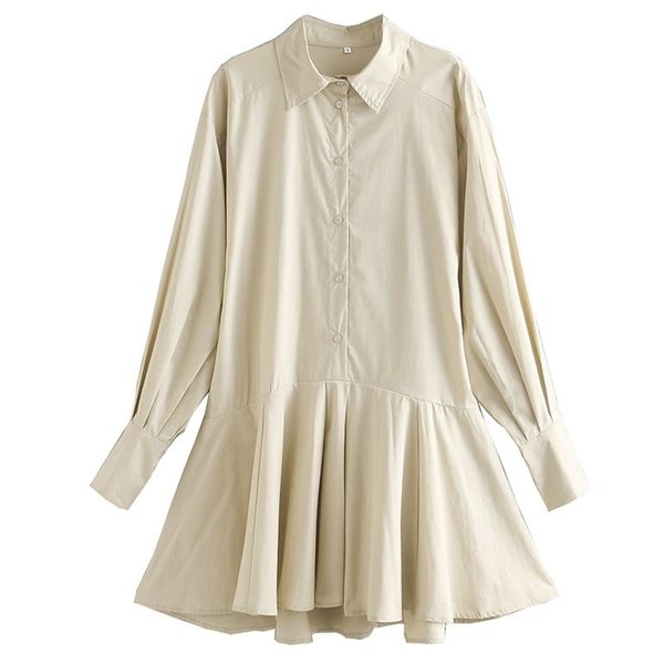 spring women pleated casual turn down collar lantern sleeve single buttons dress cotton shirt 210524, Black;gray
spring women pleated casual turn down collar lantern sleeve single buttons dress cotton shirt 210524, Black;gray
