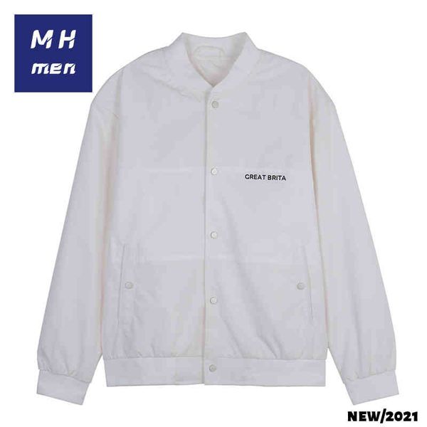 mh men's autumn american new solid color embroidery splicing 2021 trend casual coat baseball et, Black;brown
mh men's autumn american new solid color embroidery splicing 2021 trend casual coat baseball et, Black;brown