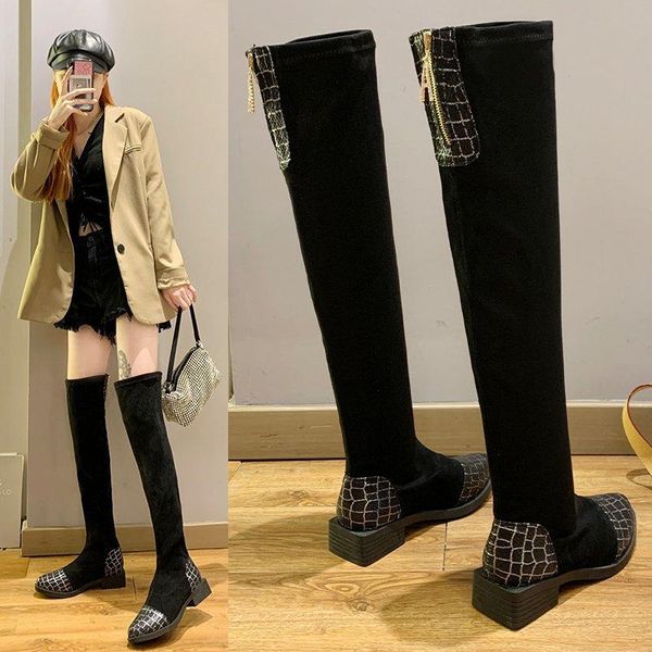boots autumn winter woman shoes high 2021 heels slim thigh over-the-knee platform zapatos para mujer women, Black
boots autumn winter woman shoes high 2021 heels slim thigh over-the-knee platform zapatos para mujer women, Black