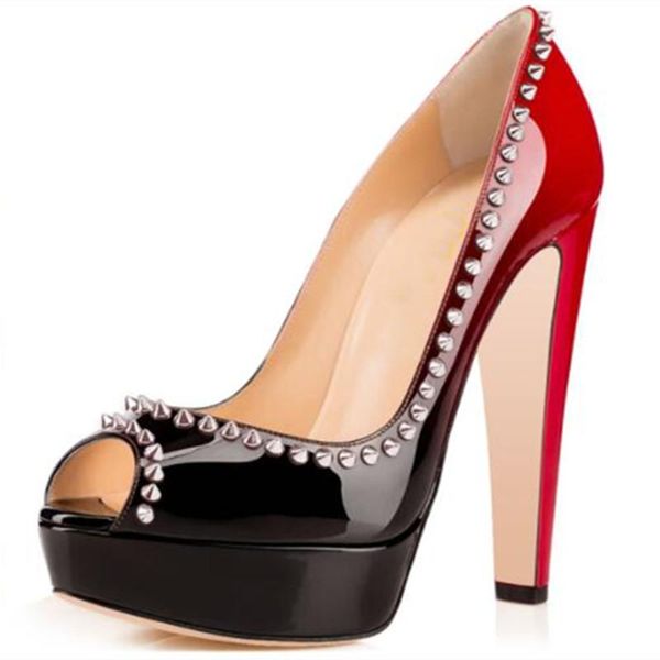dress shoes shofoo shoes.fashion shoes. rivet decoration, about 14 cm high heel women's peep toe pumps.size:34-45, Black
dress shoes shofoo shoes.fashion shoes. rivet decoration, about 14 cm high heel women's peep toe pumps.size:34-45, Black