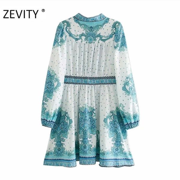 zevity new women vintage position totem flower print court shirt dress female lantern sleeve casual vestidos chic dresses ds4414, Black;gray
zevity new women vintage position totem flower print court shirt dress female lantern sleeve casual vestidos chic dresses ds4414, Black;gray