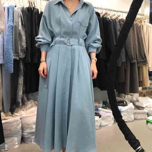 korea fashion single breasted shirt-dress chic turn-down collar lace-up dresses women spring solid soft mujer vestido elegant 210514, Black;gray
korea fashion single breasted shirt-dress chic turn-down collar lace-up dresses women spring solid soft mujer vestido elegant 210514, Black;gray
