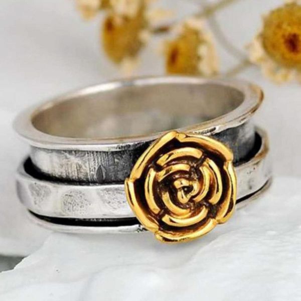 wedding rings retro elegant wide face ferrule gold rose color ring for female anniversary party jewelry gift, Slivery;golden
wedding rings retro elegant wide face ferrule gold rose color ring for female anniversary party jewelry gift, Slivery;golden
