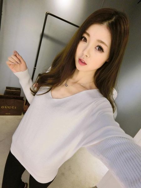 women's sweaters fashion pure cashmere sweater women pullovers basic shirt big v-neck, White;black
women's sweaters fashion pure cashmere sweater women pullovers basic shirt big v-neck, White;black