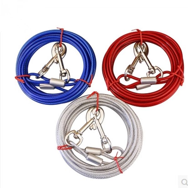 factory double head one drag two steel wire pet articles fixed bolt dog chain traction rope 61xr
factory double head one drag two steel wire pet articles fixed bolt dog chain traction rope 61xr